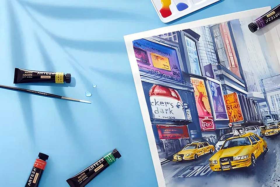 La pintura en acuarela