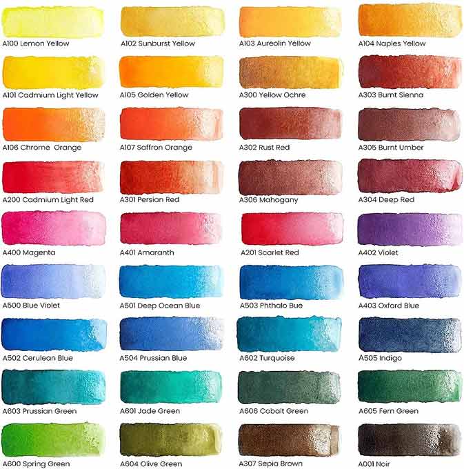 Crear una paleta de colores en acuarela para realizar un cuadro